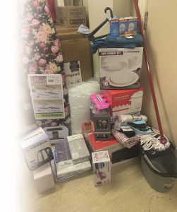 Items for a person who is moving into their own home from Depaul services